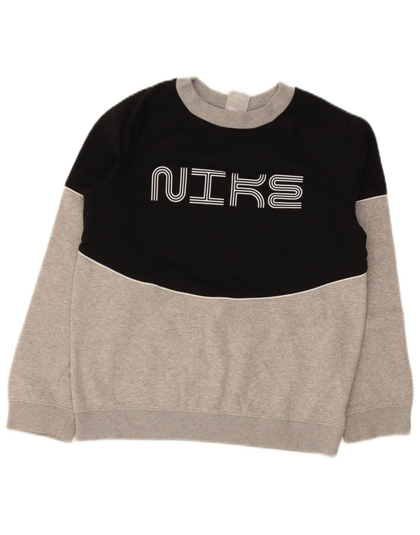 Nike Boys grafikus pulóver pulóver, 12-13 éves nagy fekete színben
