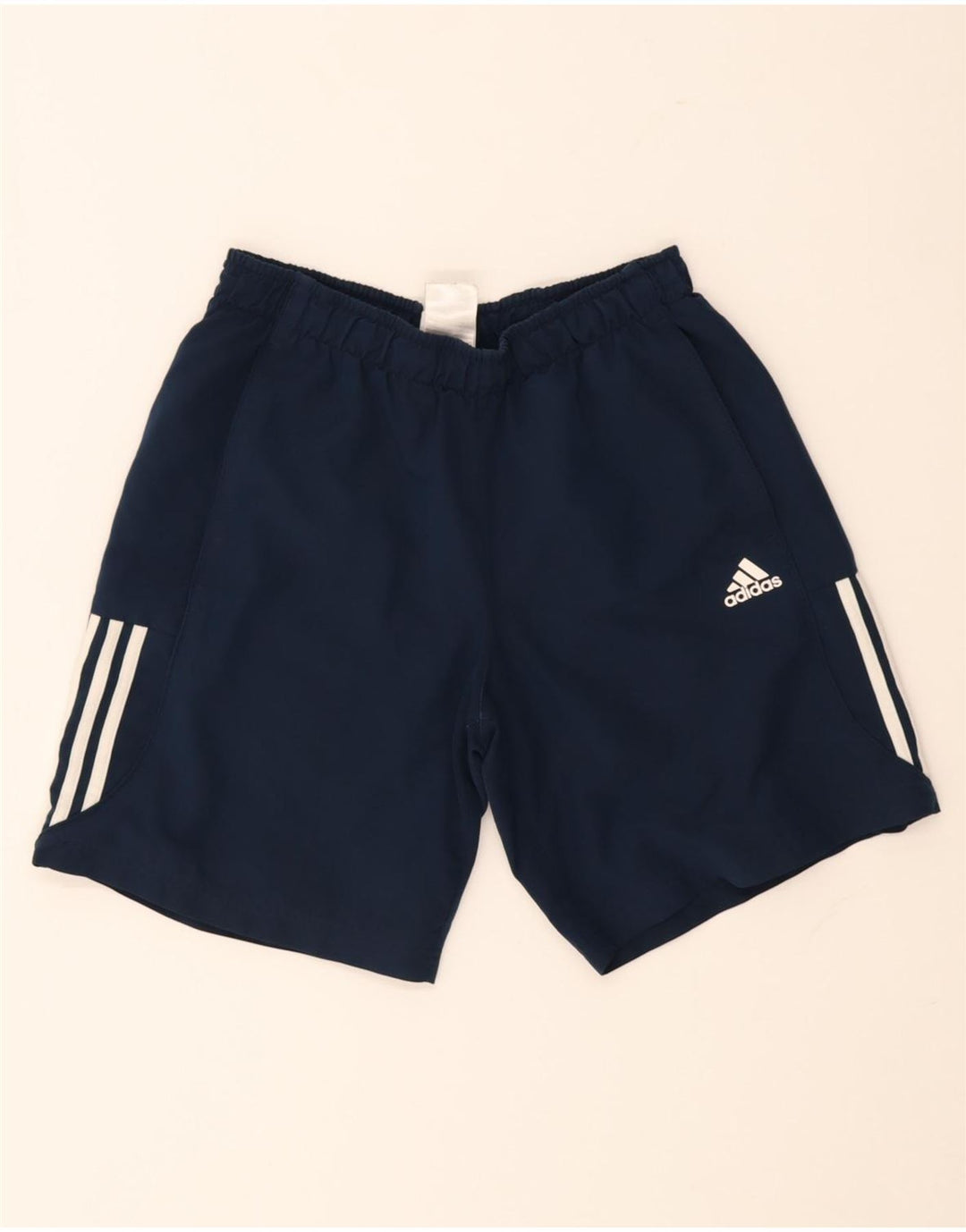 Мужские спортивные шорты Adidas Climalite среднего размера, темно-синие, полиэстер