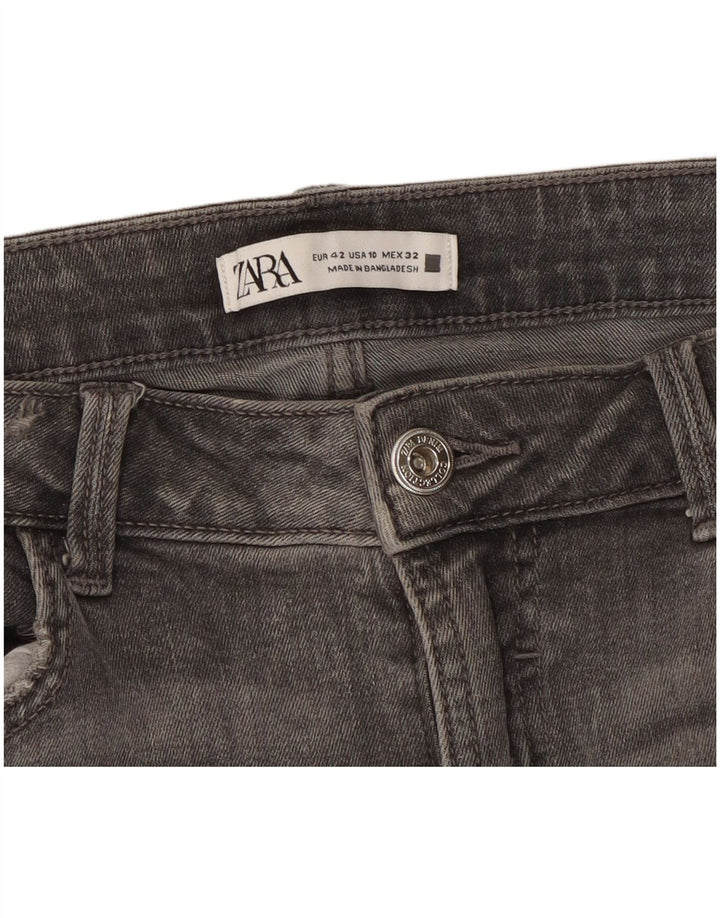 Zara Jeans Slim para Mujer EU 42 Large W32 L28 Gris