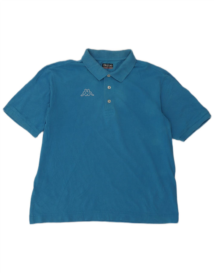 Polo grafica da uomo Kappa XL Blu