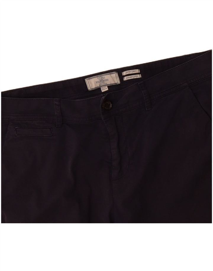 Calça feminina Devon Slim FAT FACE W34 L25 algodão azul marinho
