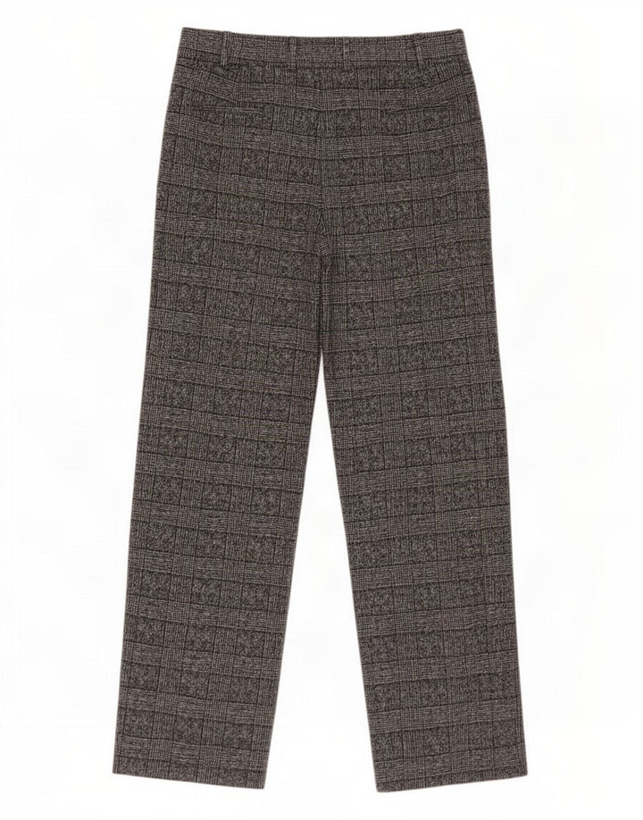 Marks & Spencer Pantalon de costume pour femme UK 14 Large W34 L32 Gris à carreaux