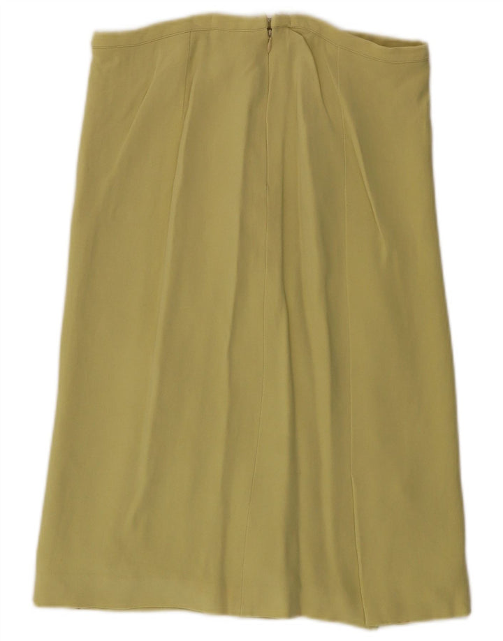 VALENTINO Womens Straight Skirt UK 14 Medium W30  Yellow