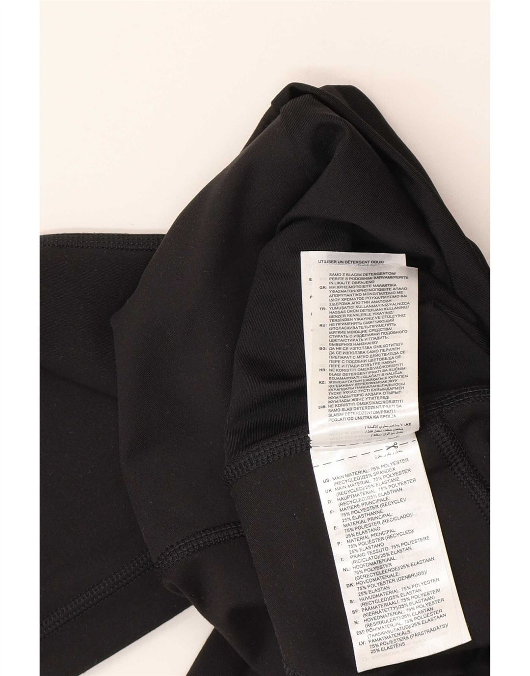 Adidas Capri Leggings til kvinder, DK 12/14 medium sort polyester