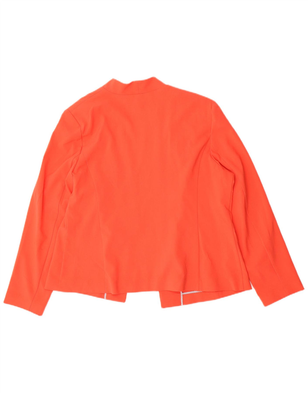 Jaqueta Blazer aberta feminina Marks & Spencer Reino Unido 18 XL laranja poliéster