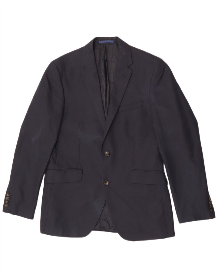 Marks & Spencer Herre 2-knaps blazerjakke UK 38 Medium Navy Blue