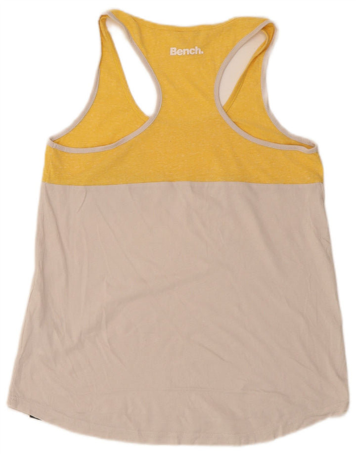 Canotta da donna Bench UK 12 Cotone color block giallo medio