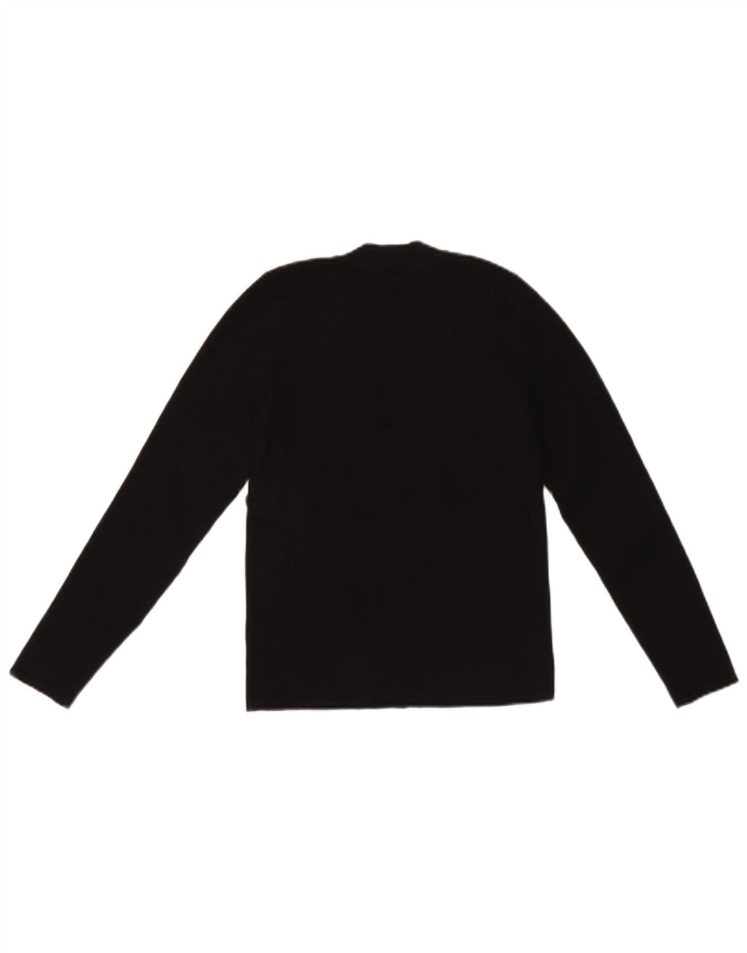 Levi's Womens Crew Neck Jumper Sweater UK 14 Large Black Acrylic