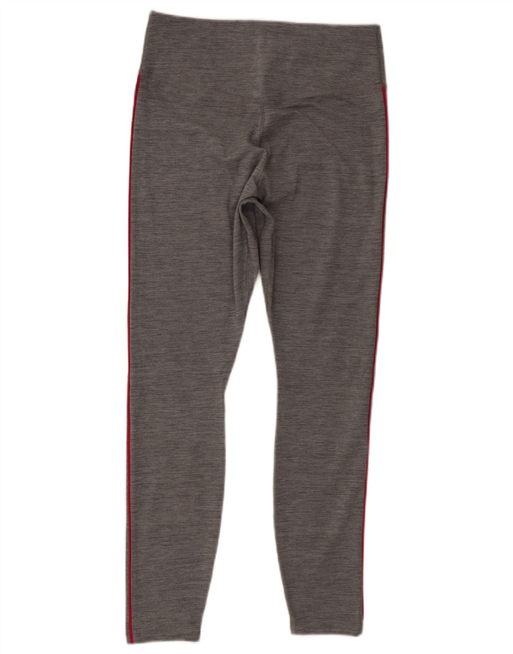 Nike Womens Graphic Leggings UK 12 Mittelgraues Polyester