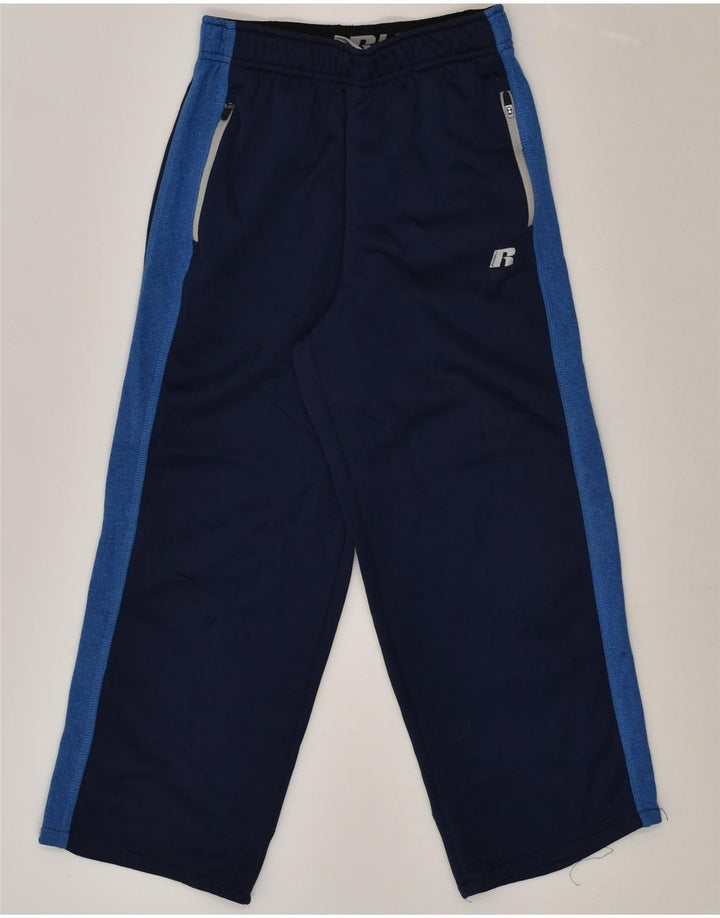 RUSSELL ATHLETIC Boys Tracksuit Trousers 10-11 Years Large Navy Blue | Vintage Russell Athletic | Thrift | Second-Hand Russell Athletic | Used Clothing | Messina Hembry 