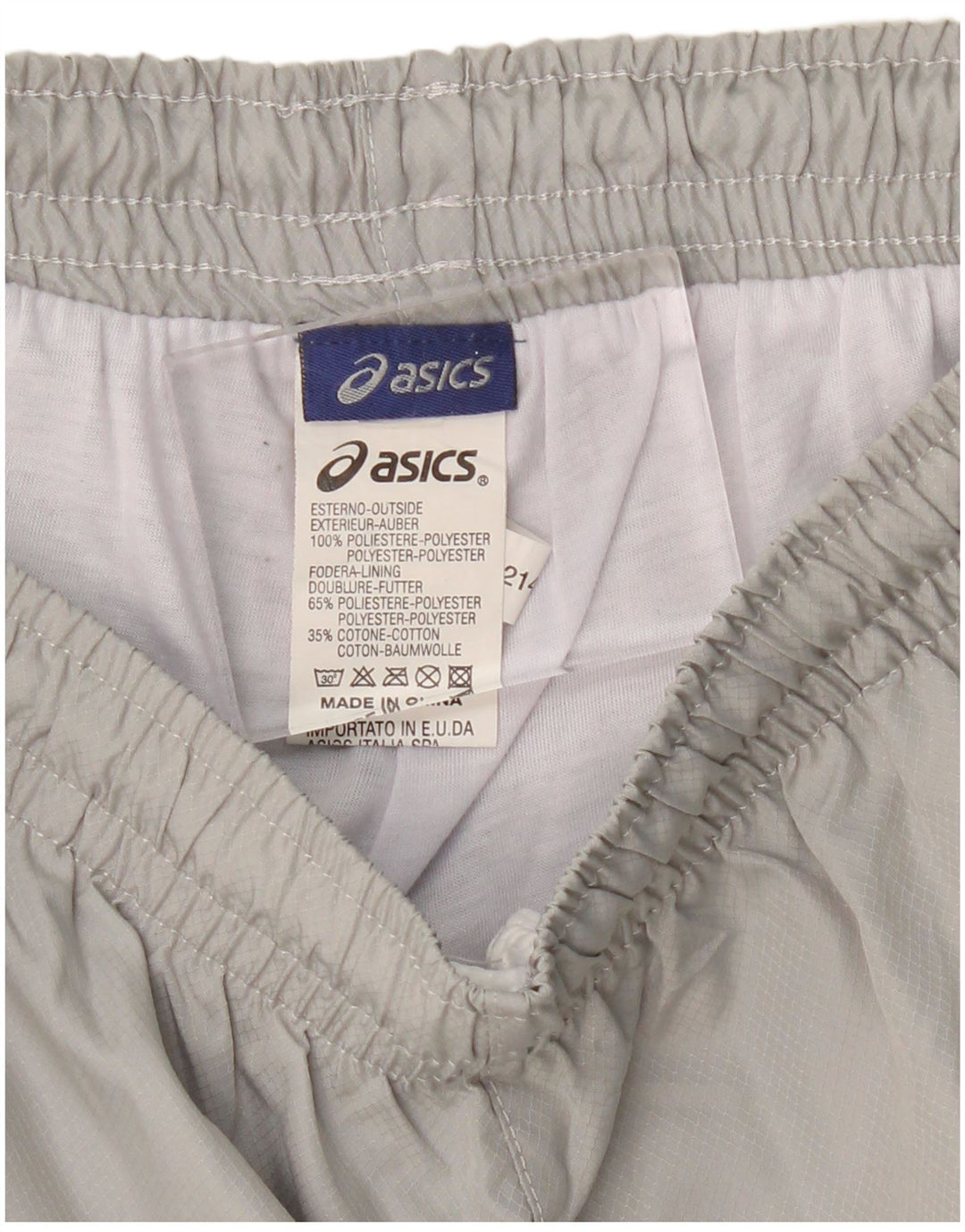 ASICS Mens Tracksuit Trousers Joggers Small  Grey Polyester
