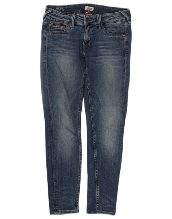 Tommy Hilfiger Womens Low Waist Skinny Jeans W27 L25 Blue Cotton