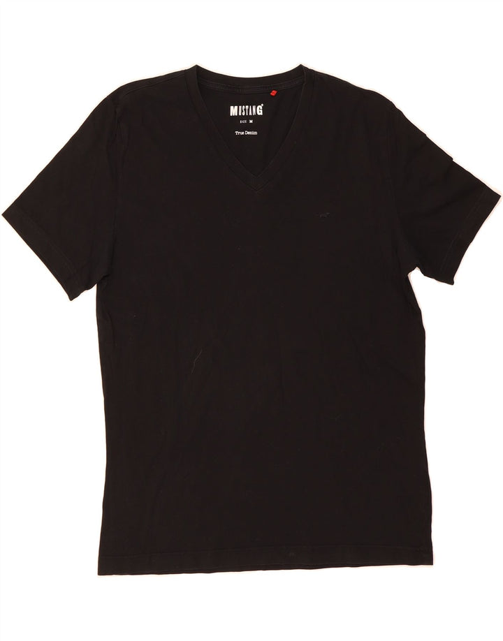 MUSTANG Mens T-Shirt Top Medium Black Cotton Vintage Mustang and Second-Hand Mustang from Messina Hembry 