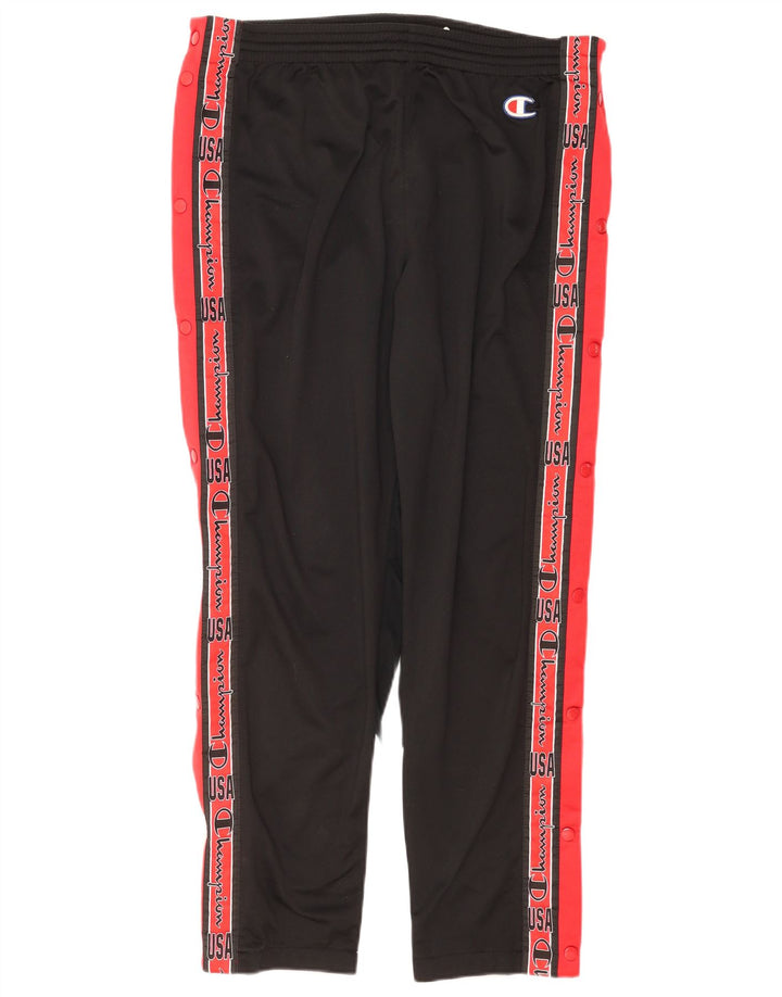 Champion Pantalon de Survêtement Graphique Homme Noir Medium Colourblock