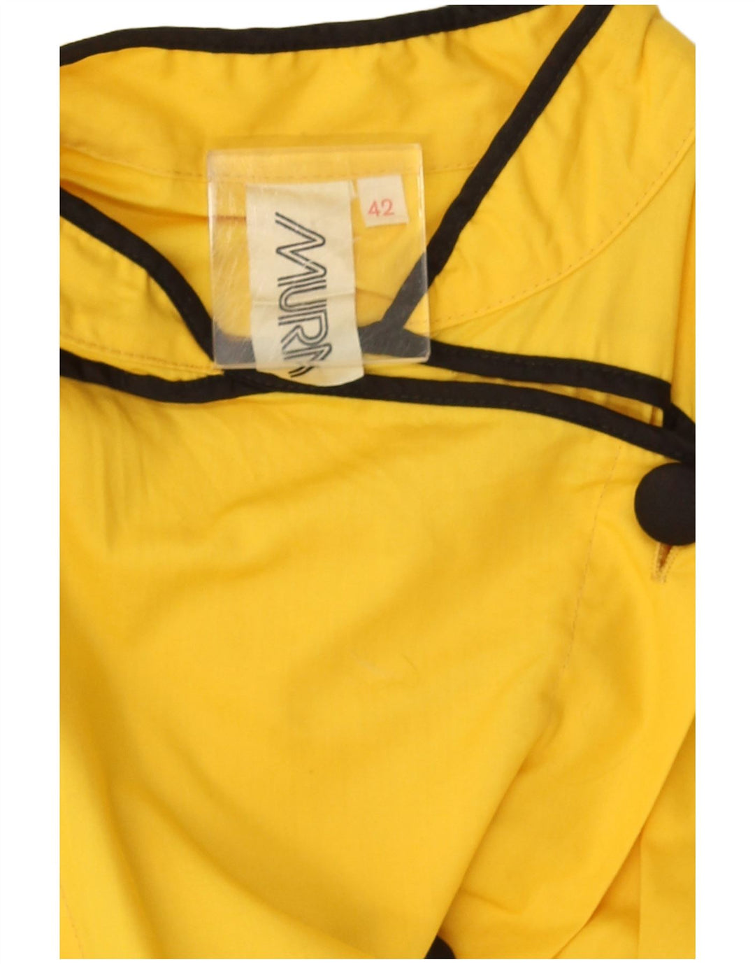 Vintage Dame Ærmeløs Skede Kjole IT 42 Medium Gul