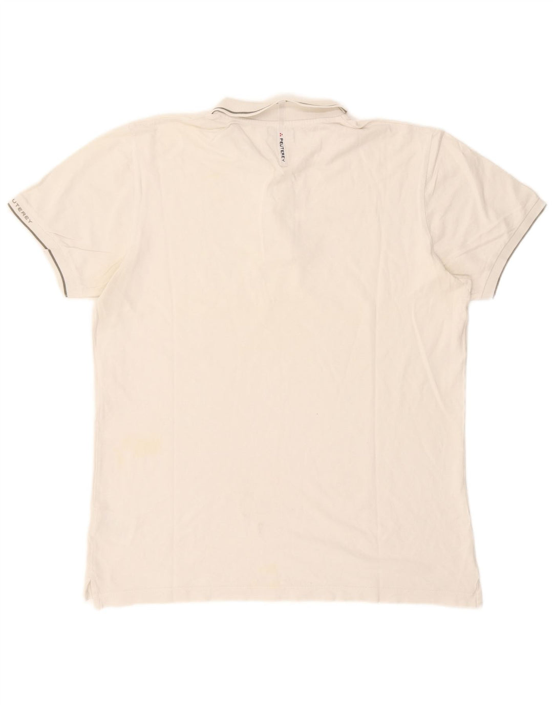 PEUTEREY Herren Poloshirt 2XL Weiße Baumwolle