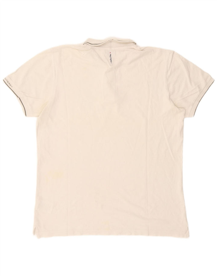PEUTEREY Herren Poloshirt 2XL Weiße Baumwolle
