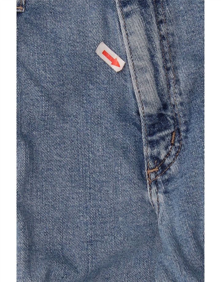 Wrangler Mens Straight Jeans W34 L30 Blue Cotton