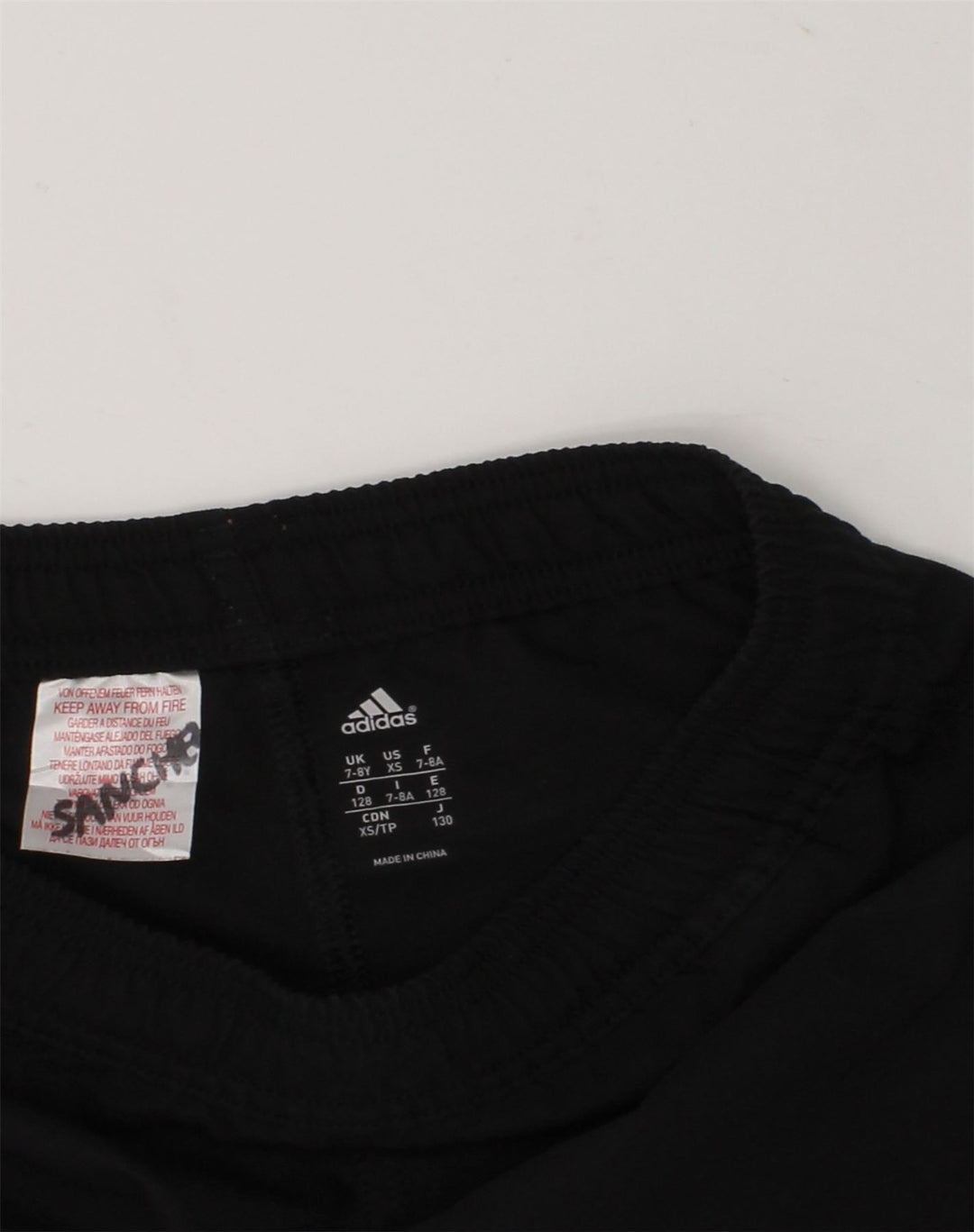 ADIDAS Boys Sport Shorts 7-8 Years Black Polyester | Vintage Adidas | Thrift | Second-Hand Adidas | Used Clothing | Messina Hembry 