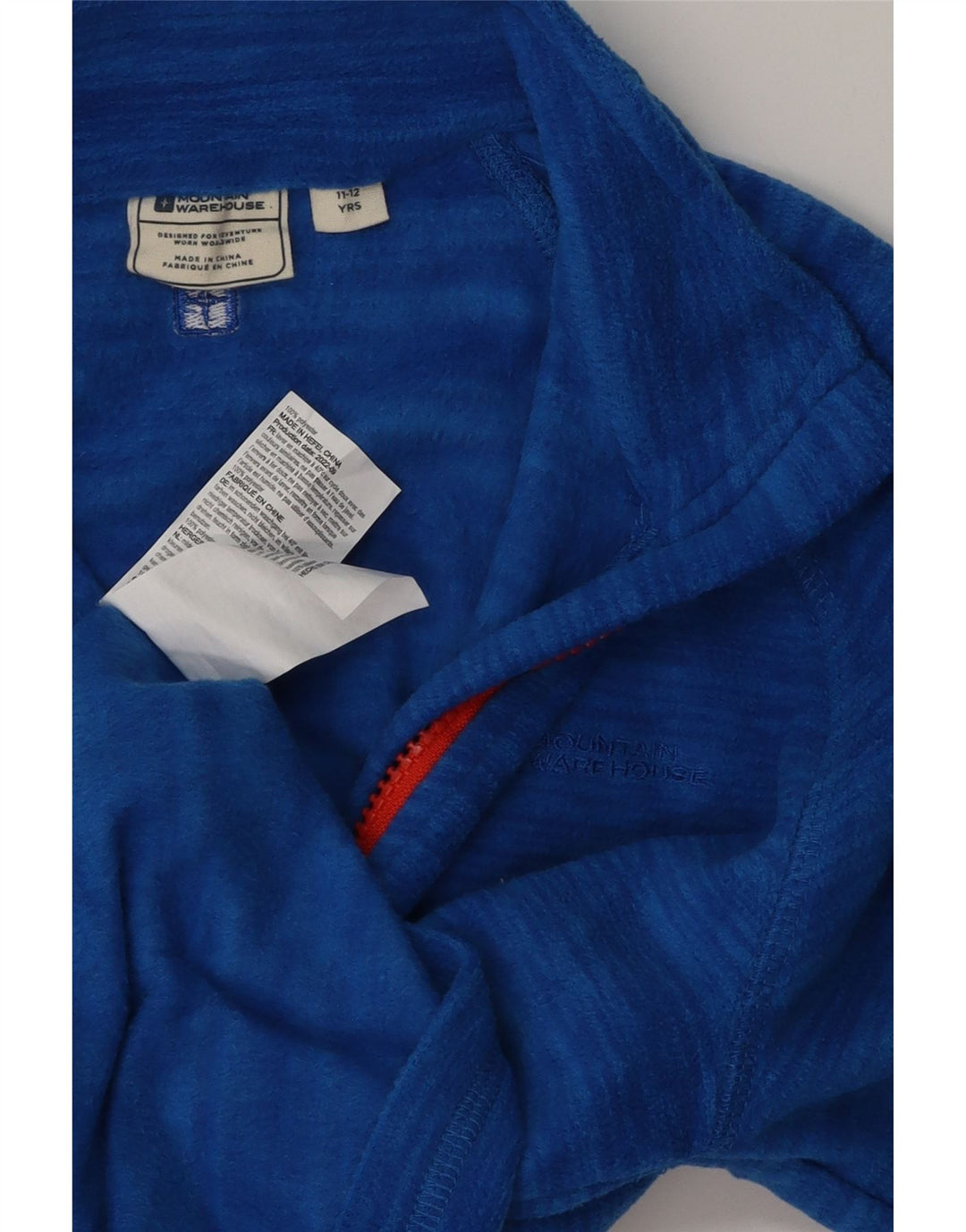 Mountain Warehouse Boys Fleecejakke 11-12 År Blå Polyester