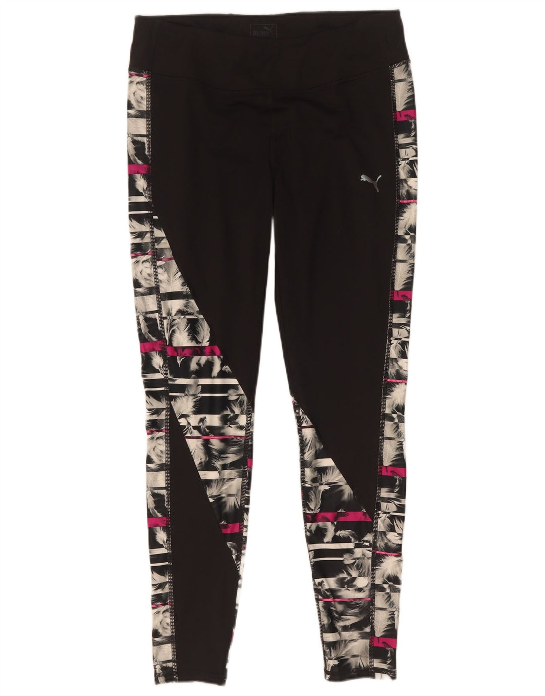 Leggings Puma da donna UK 18 XL neri geometrici