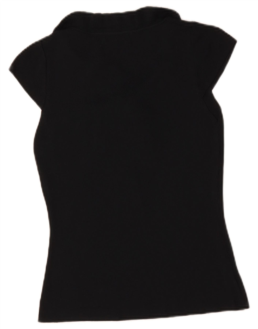 Von Dutch Womens Blouse Top UK 12 Medium Black Microfibers