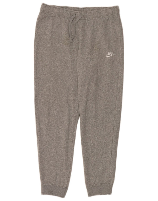 Nike Womens Tracksuit Trousers Joggers UK 14 Large Grey Cotton Sports