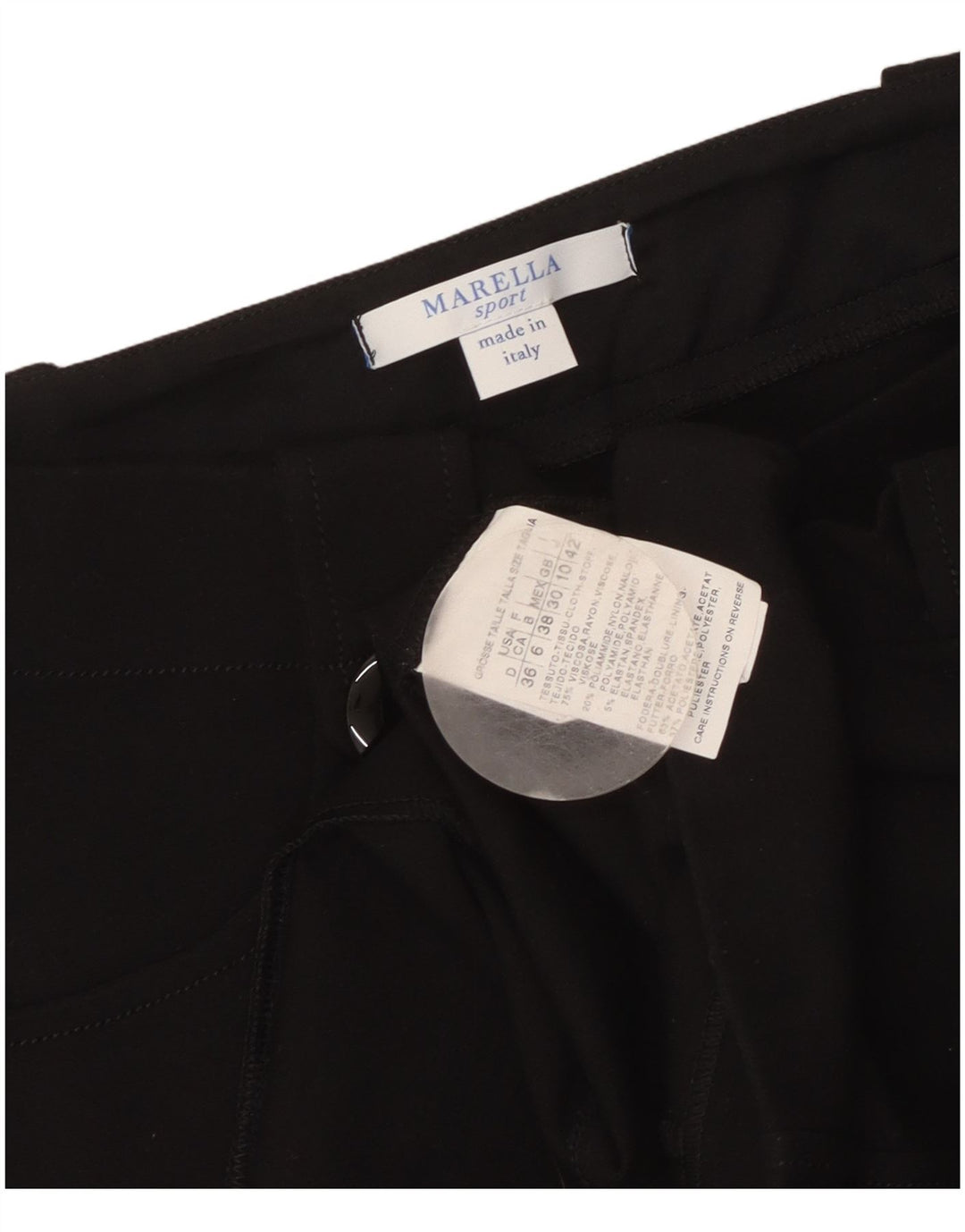 Marella Womens Mini Skirt UK 10 Small W34  Black Viscose