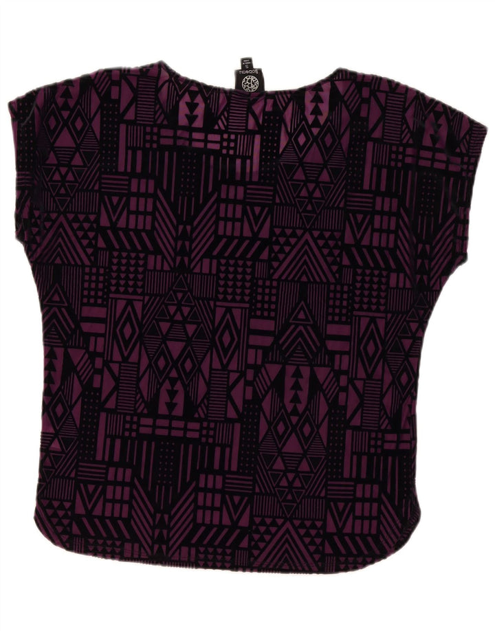 Camicetta da donna Bobedu Top UK 10 Piccolo poliestere geometrico viola