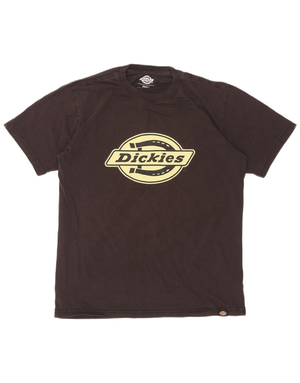 Dickies Mens Graphic T-Shirt Top Small Black Cotton