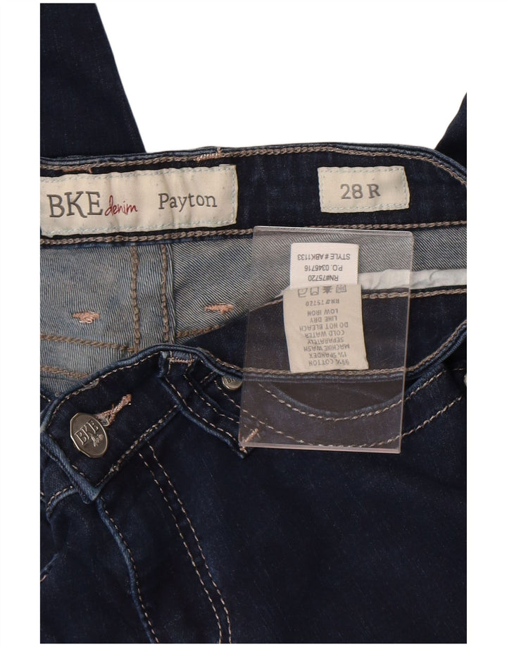 BKE Womens Payton Regular Fit Bootcut Jeans W28 L31 Navy Blue Cotton