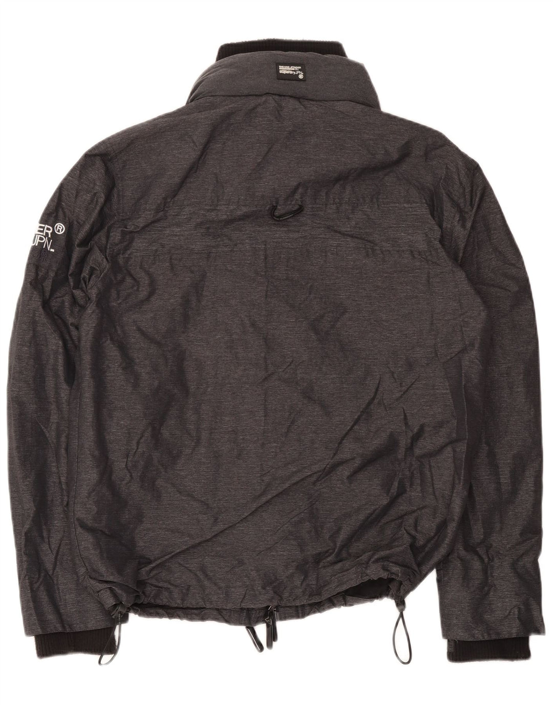 Superdry Windbreaker Jacket til mænd UK 44 2XL Sort Polyester