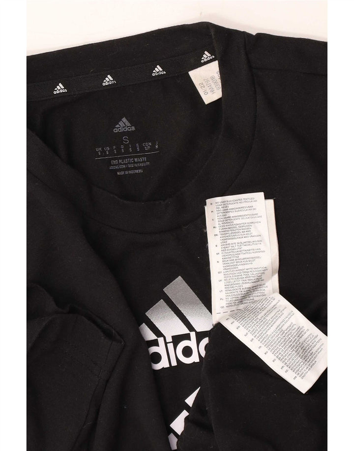 Adidas Mens Aeroready Graphic T-Shirt Top Small Black Polyester
