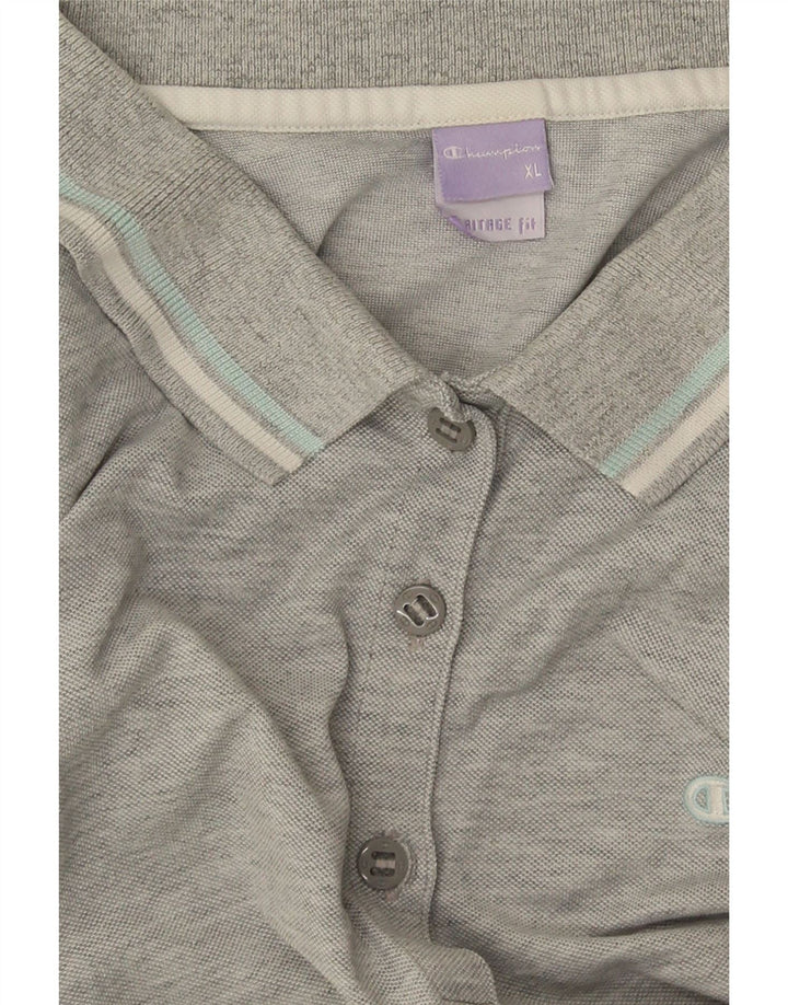 Champion Dame Heritage Fit Polo Shirt XL Grå