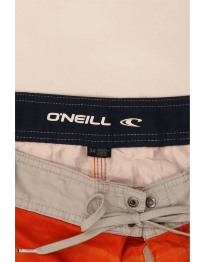 O'Neill Mens Swimming Shorts Large  Multicoloured Striped