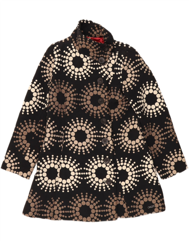 Palton pentru femei Desigual EU 44 XL Poliester geometric negru