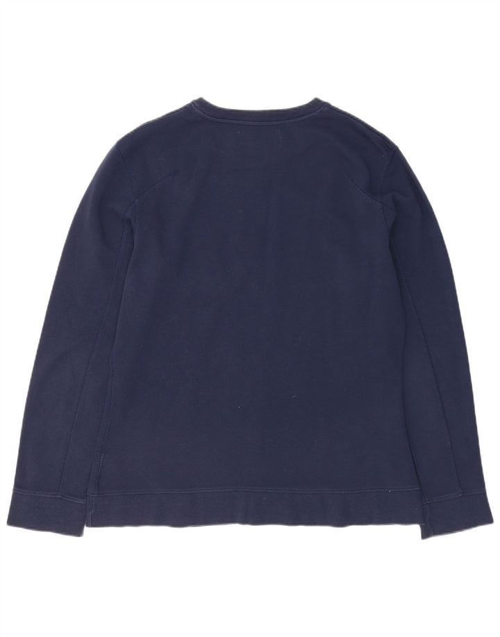 CALVIN KLEIN JEANS Mens Sweatshirt Jumper Large Navy Blue Cotton