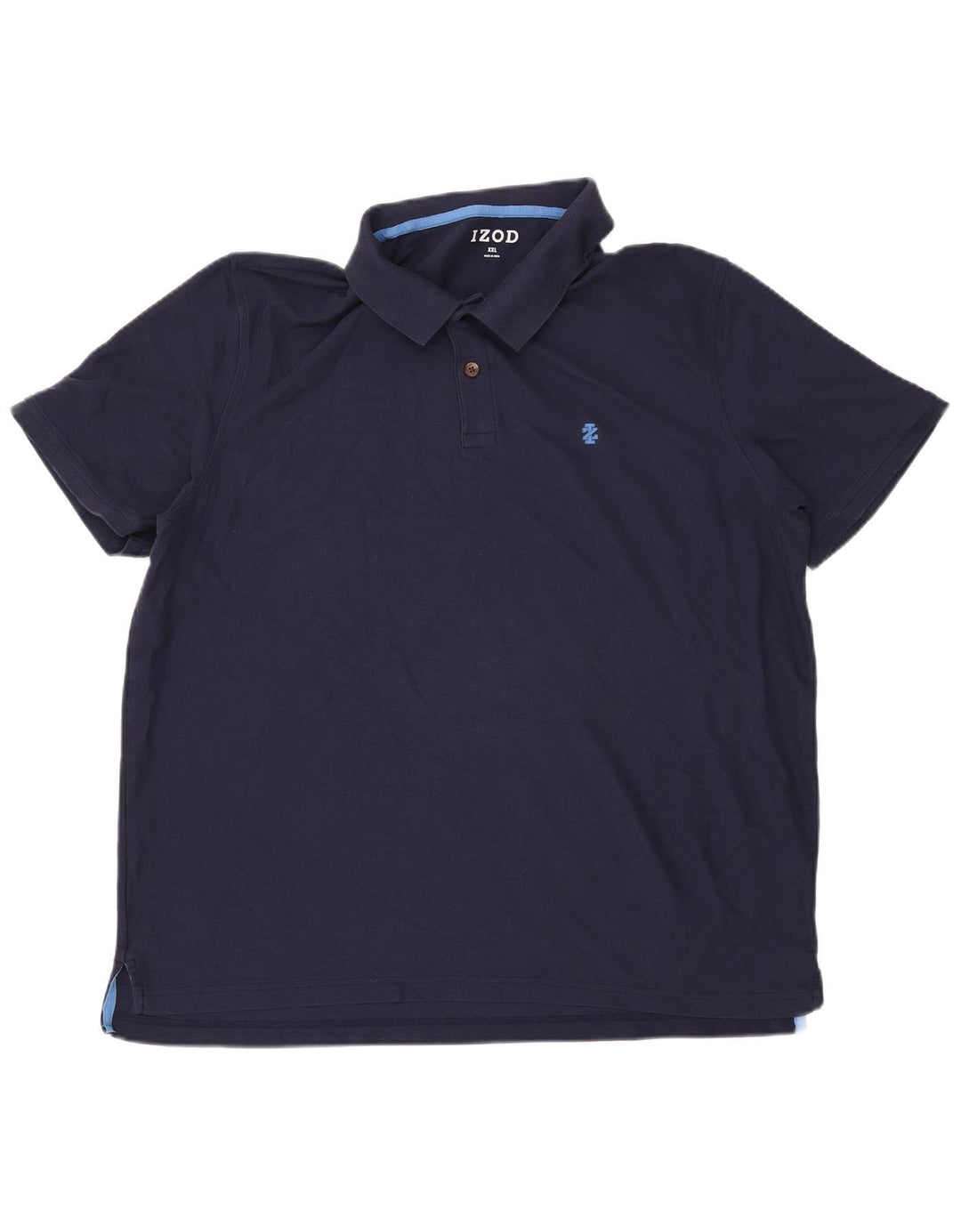 IZOD Mens Polo Shirt 2XL Navy Blue Cotton
