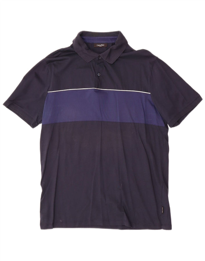 Męska koszulka polo CALVIN KLEIN w kolorze średniego granatu
