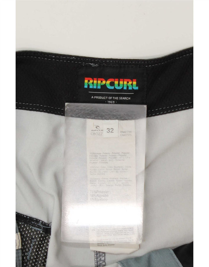 Rip Curl Mens Swimming Shorts Medium  Multicoloured Striped Polyester