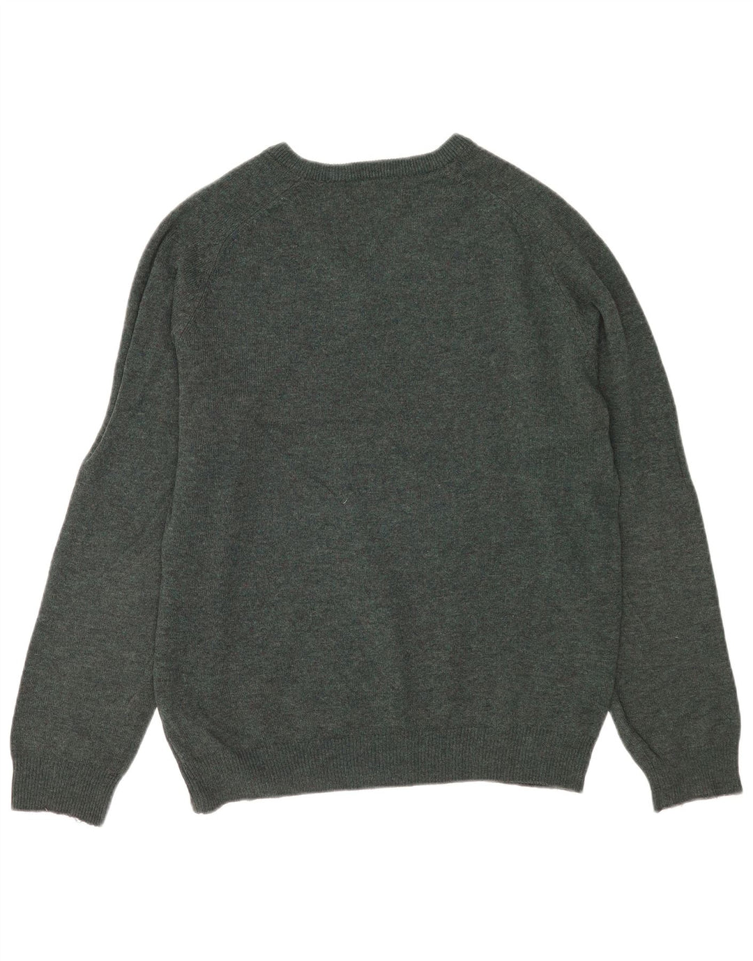 Marks & Spencer Womens Oversized V-Neck Jumper Sweater UK 16 Large Green