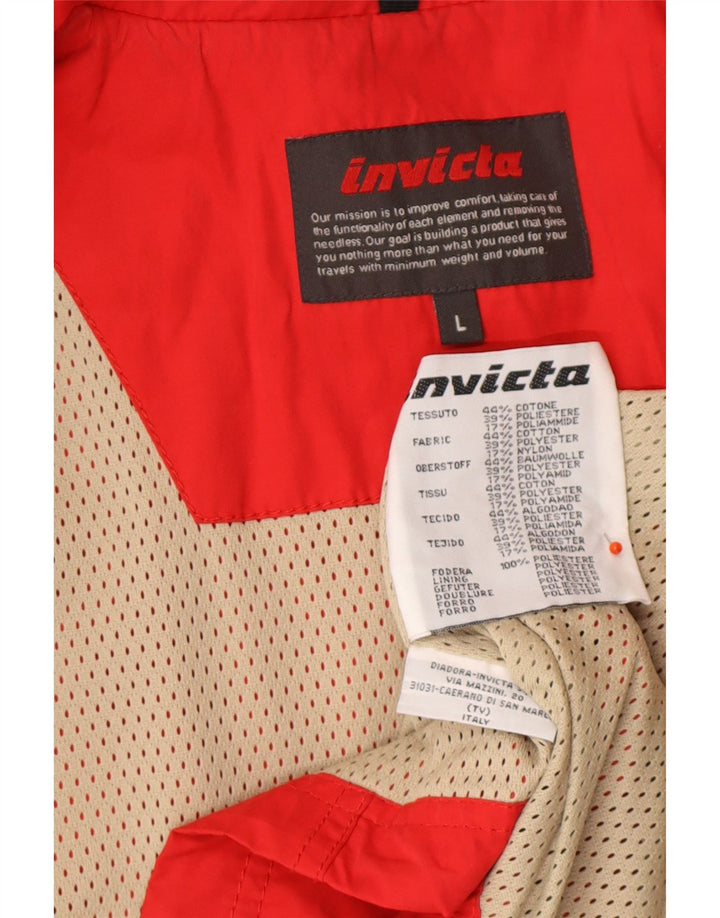 INVICTA Womens Gilet UK 16 Large Red Cotton