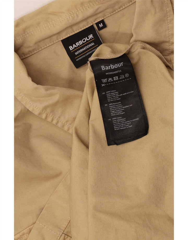 Camisa Barbour Hombre Algodón Beige Medio