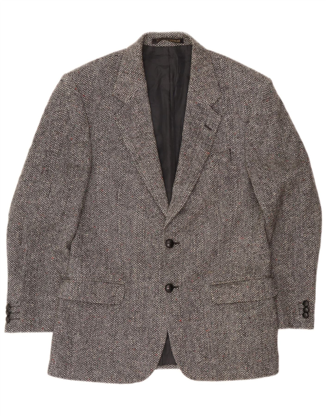 Marks & Spencer Mens St. Michael 2 Button Blazer Jacket UK 38 Medium Grey