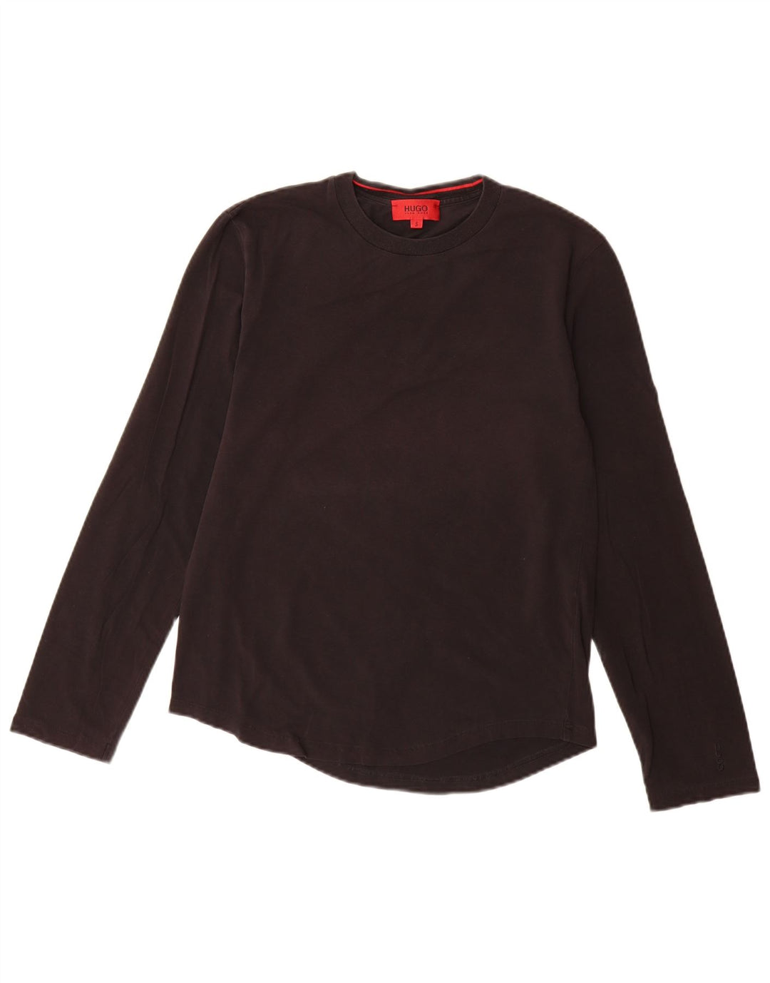 Hugo Boss Hombre Top Manga Larga Pequeño Algodón Negro