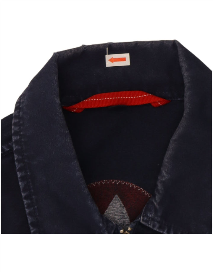 Murphy & Nye Herren Bomberjacke UK 38 Mittelmarineblaue Baumwolle