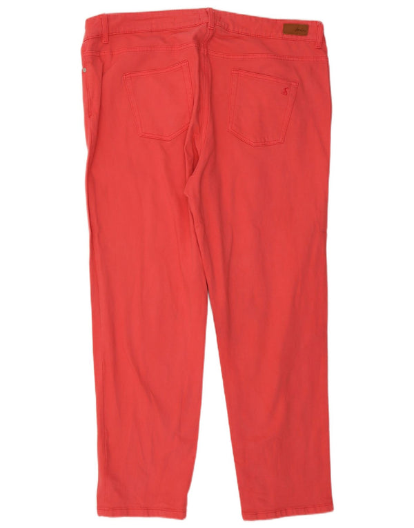 Joules Damen Girlfriend Slim Jeans UK 18 XL W38 L29 Rote Baumwolle