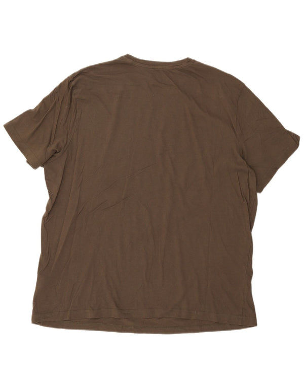 Reebok Herre grafisk T-shirt Top 2XL Khaki Bomuld