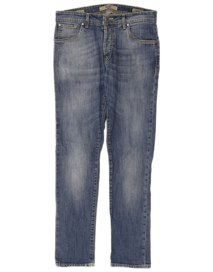 Liu Jo Mens Slim Jeans IT 45 Small W30 L30 Blue Cotton