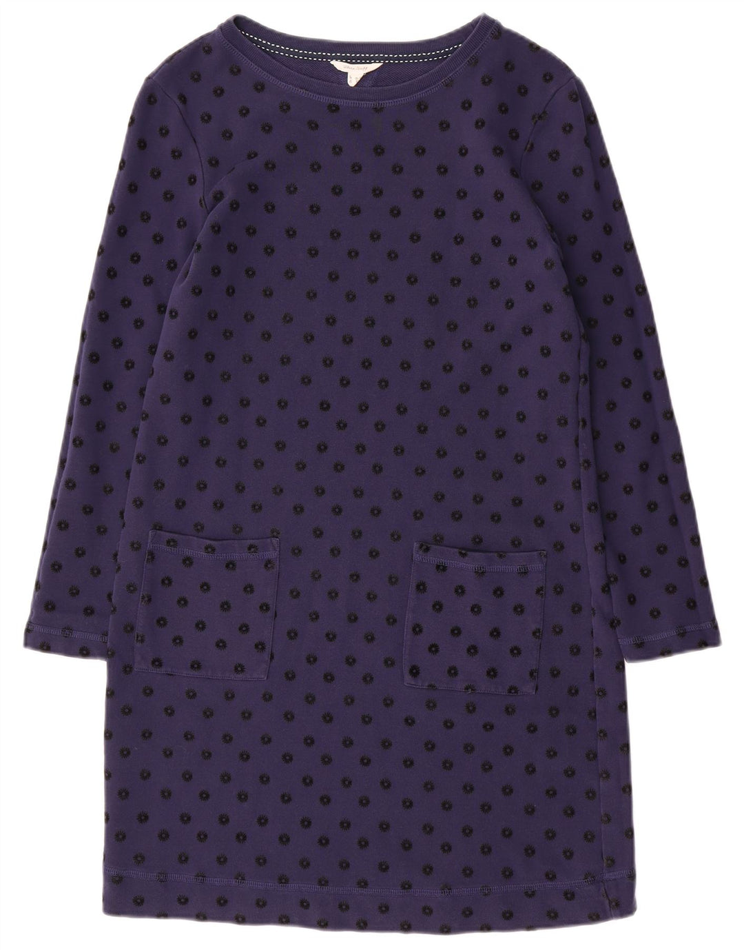 WHITE STUFF Womens Jumper Dress UK 12 Medium  Navy Blue Spotted